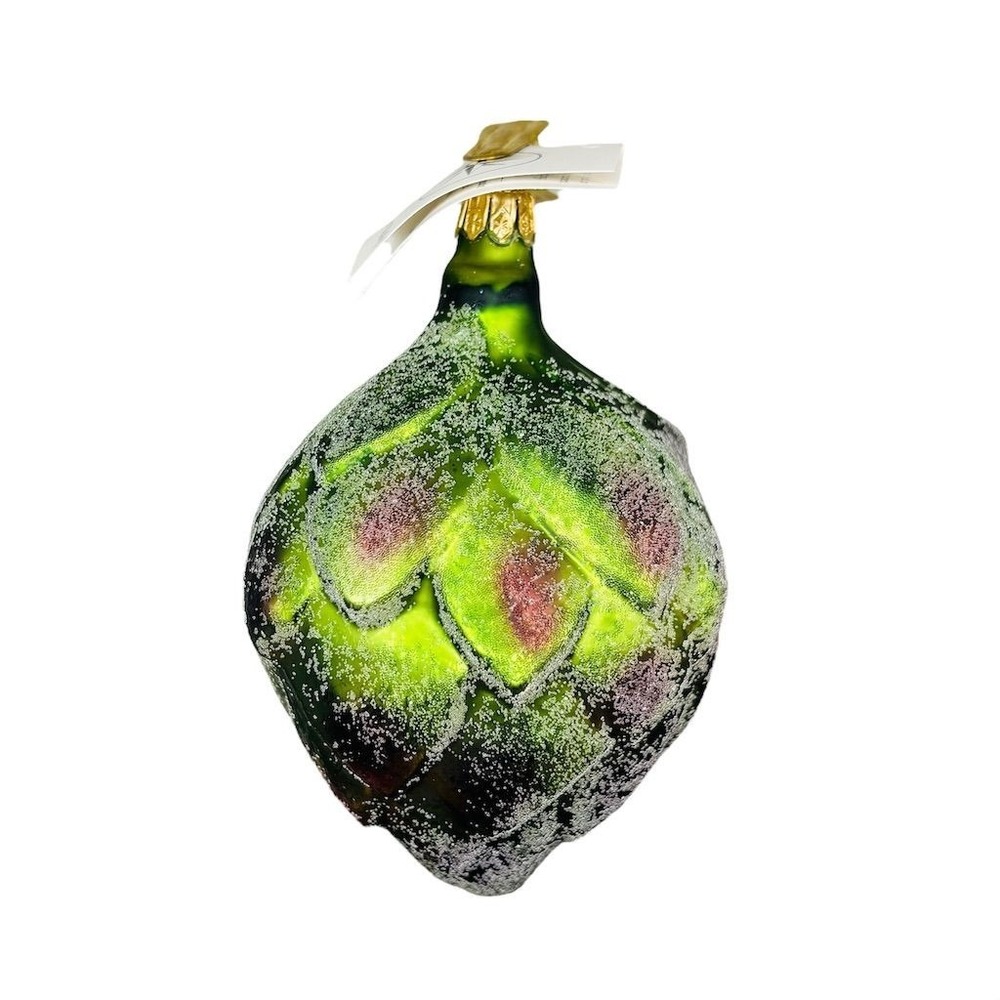 Christopher Radko 1998 Hearty Choke Artichoke Clip-On Ornament‎ Multicolor